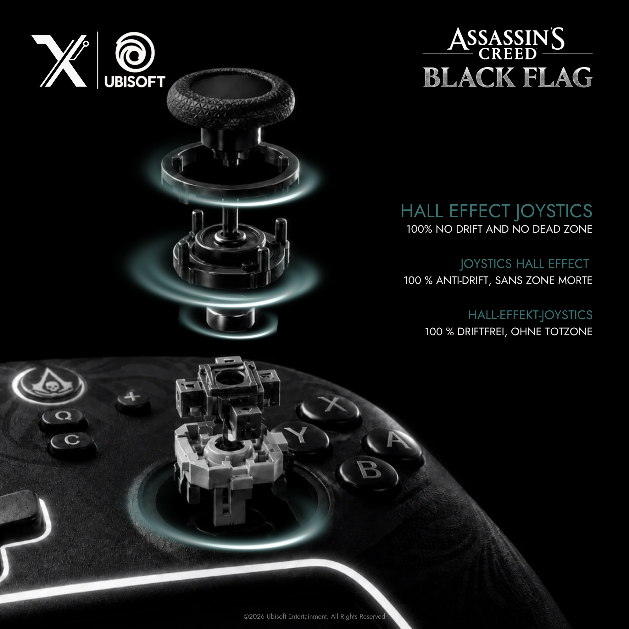 Lexip X Ubisoft Assassin's Creed Black Flag: Resynced Wireless Controller