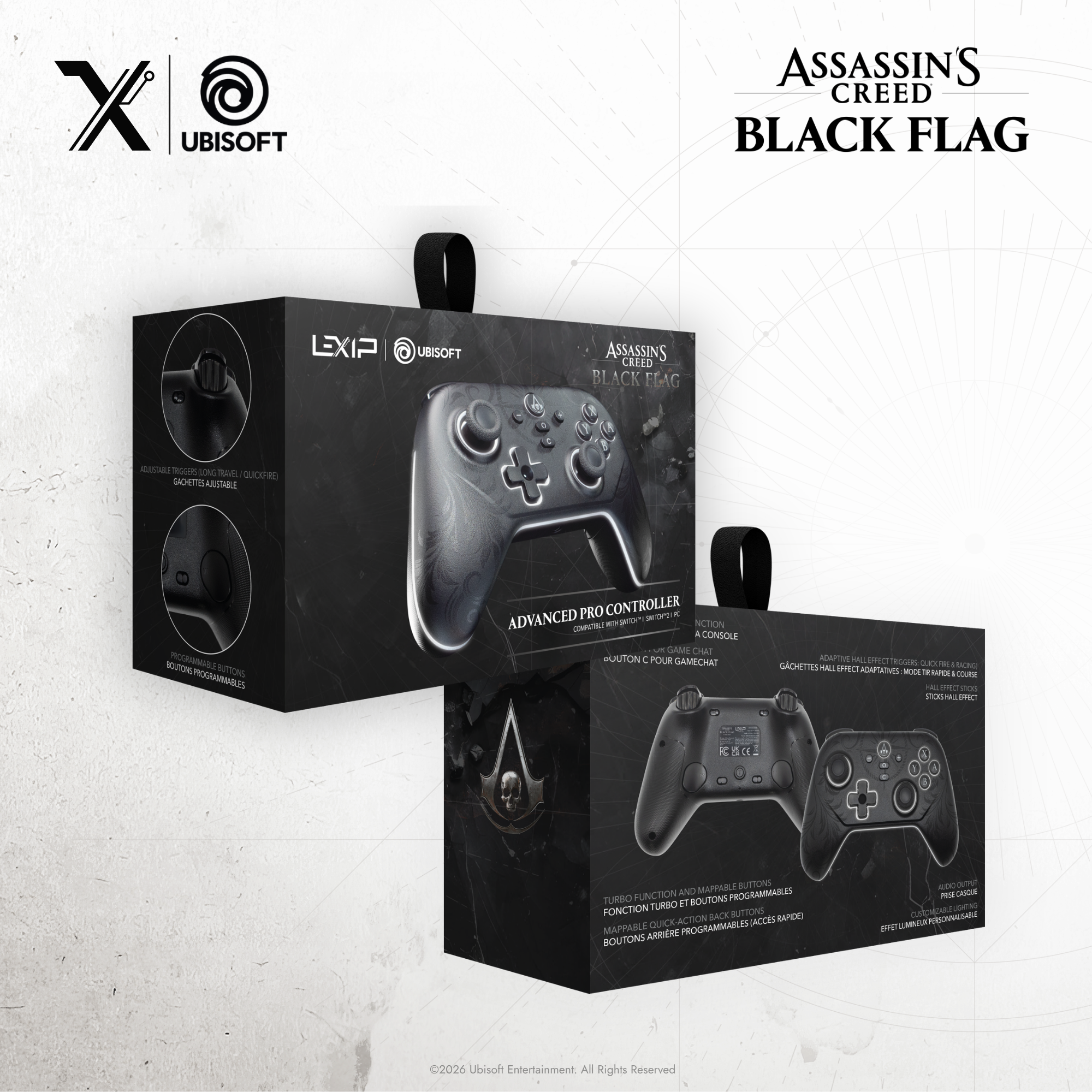 Lexip X Ubisoft Assassin's Creed Black Flag: Resynced Wireless Controller