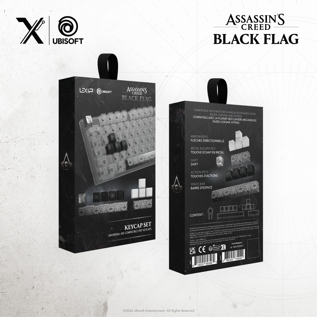 Lexip X Ubisoft Assassin's Creed Black Flag: Resynced PBT Keycaps