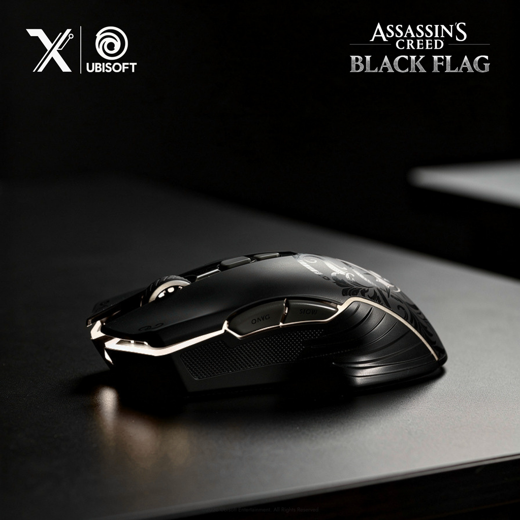Lexip X Ubisoft Assassin's Creed Black Flag: Resynced Wireless Gaming Mouse