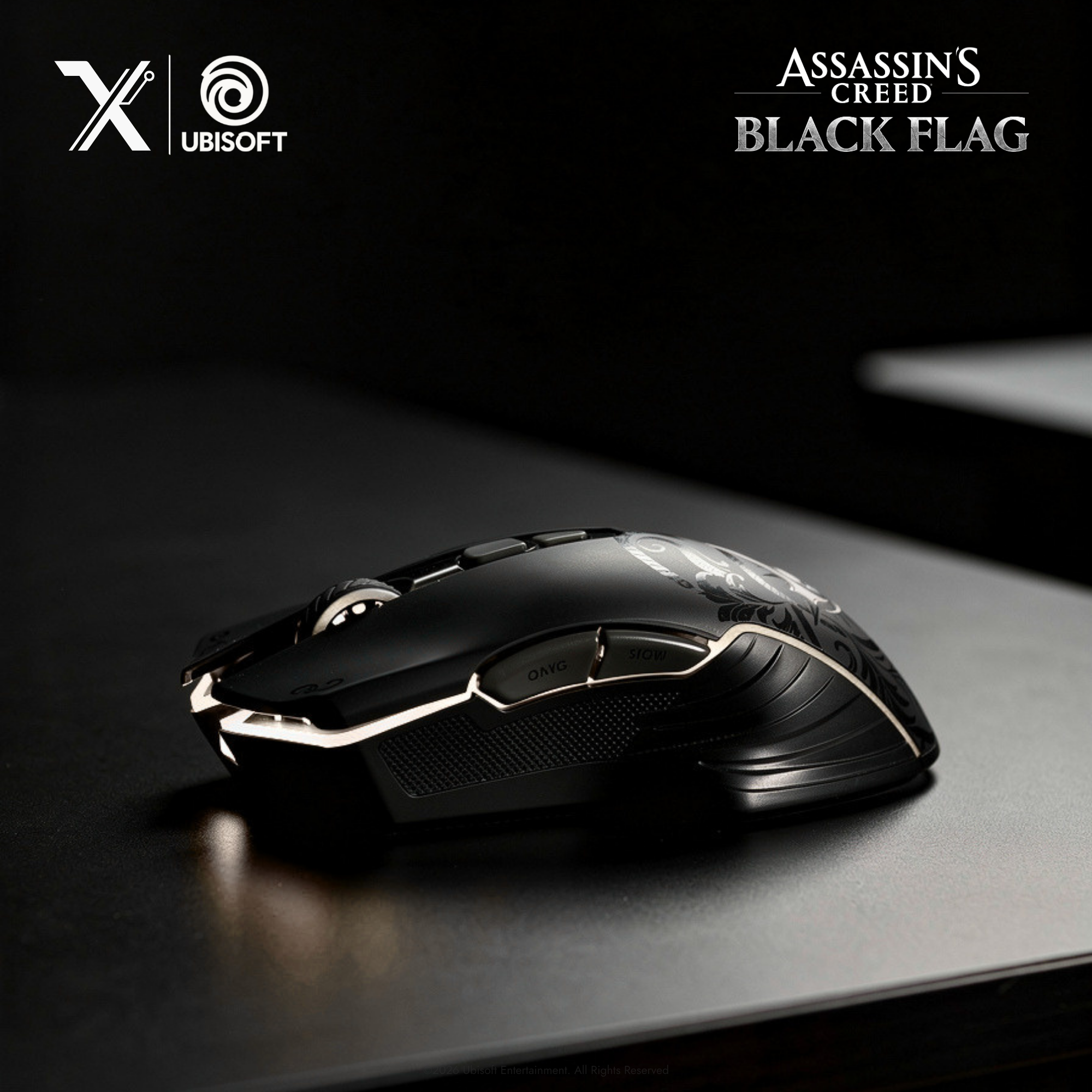 Lexip X Ubisoft Assassin's Creed Black Flag: Resynced Wireless Gaming Mouse