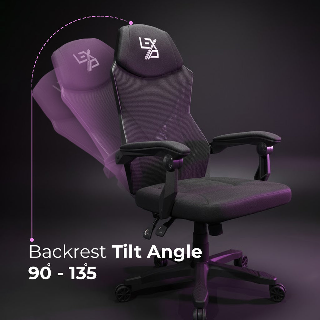 Lexip Shinrak X1 Ergonomic Gaming Chair - Black