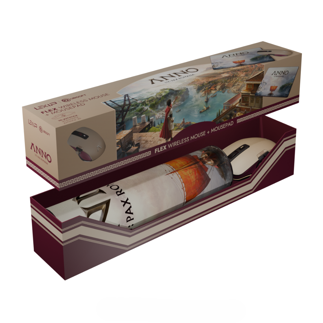 Lexip X Ubisoft Anno 117: Pax Romana Bundle- Flex Wireless Mouse & Mousepad