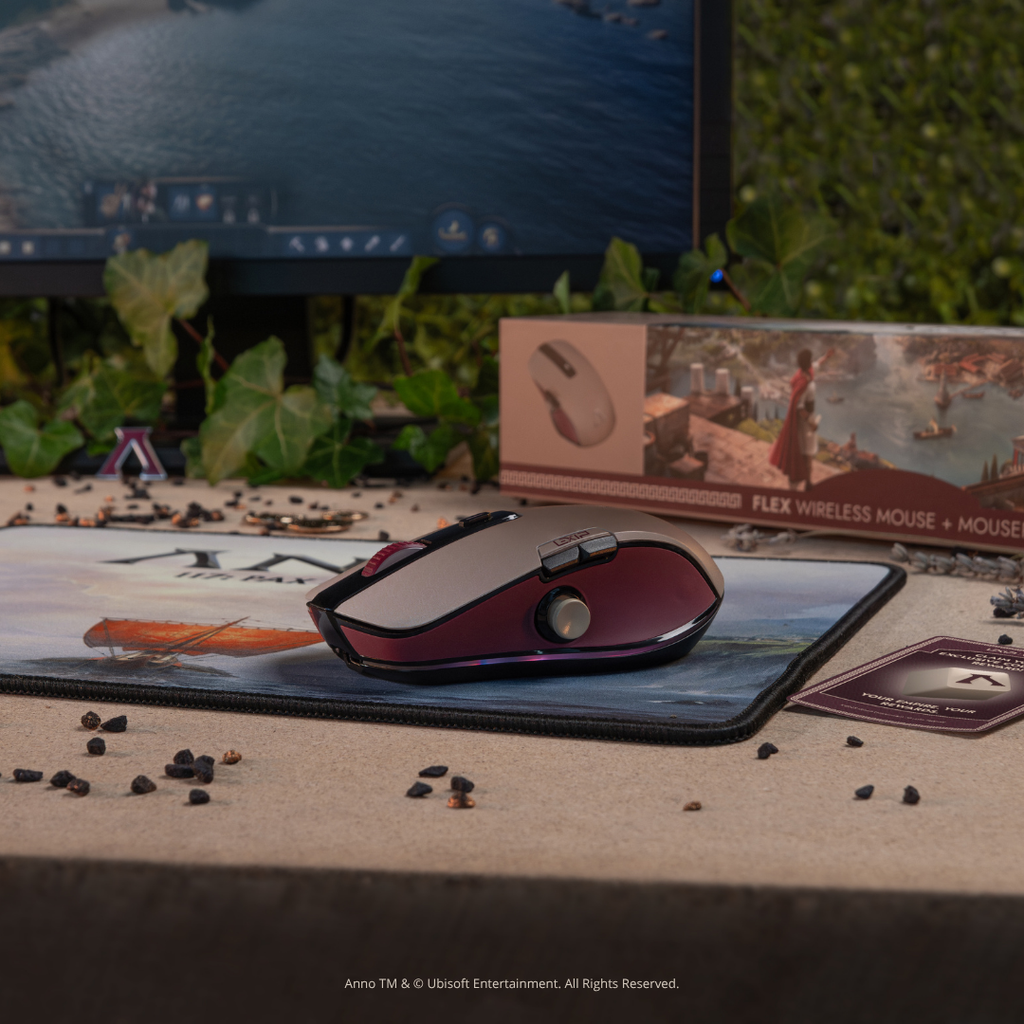 Lexip X Ubisoft Anno 117: Pax Romana Bundle- Flex Wireless Mouse & Mousepad