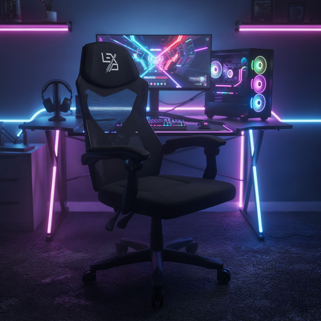 Lexip Shinrak X1 Ergonomic Gaming Chair - Black